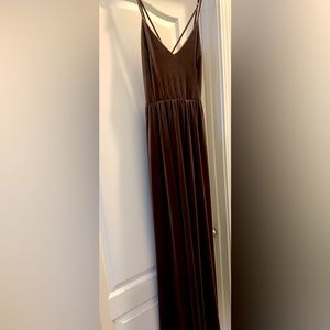 Velvet maxi dress